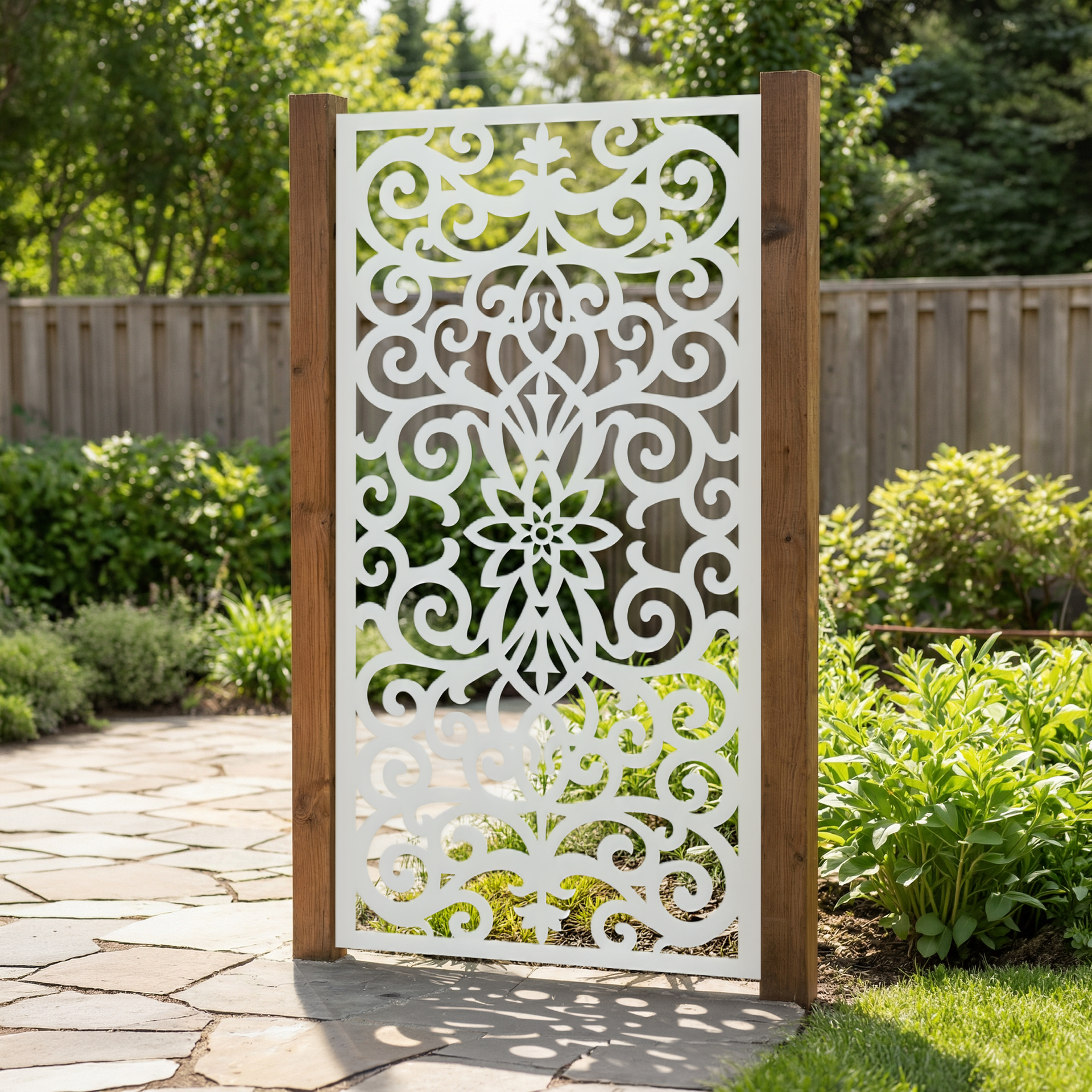 Mosaic Abstract Garden Privacy Screen [GSS4]