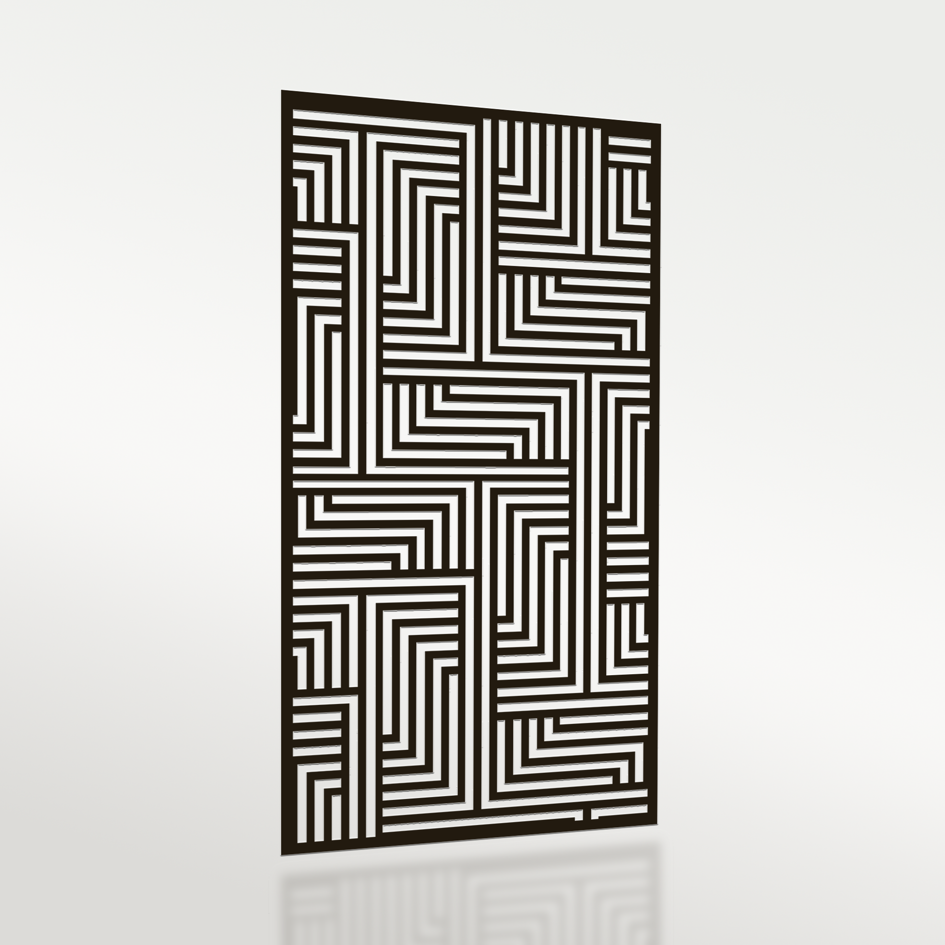 Lines Geometric Garden Privacy Screen [GSS3]