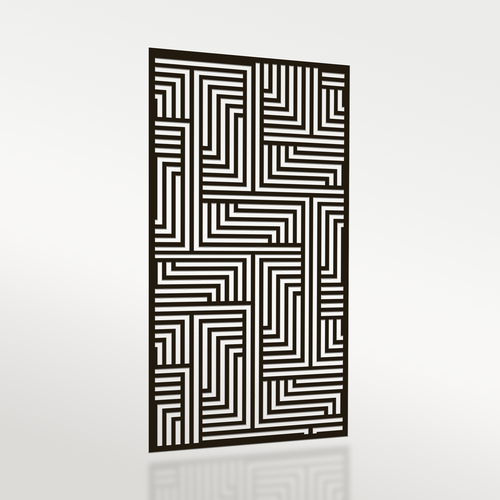 Lines Geometric Garden Privacy Screen [GSS3]